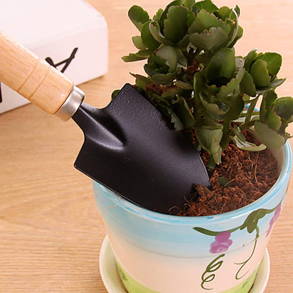 Durable Garden Tools Set - Transplant Trowel, Hand Shovel, Cultivator H Tool - Mini Kit for Household Planting, Flower Gardening, and Weeding