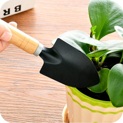 Durable Garden Tools Set - Transplant Trowel, Hand Shovel, Cultivator H Tool - Mini Kit for Household Planting, Flower Gardening, and Weeding