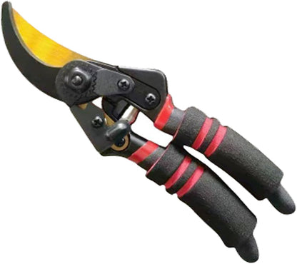 Germany Pruning Shears For Gardening, Arthritis Weak Hand Snips, 4x cutting power trimming, 1-Inch Cut Capacity Garden Clippers, Ergonomic handle, Rust resistant, high strength steel, Sharp