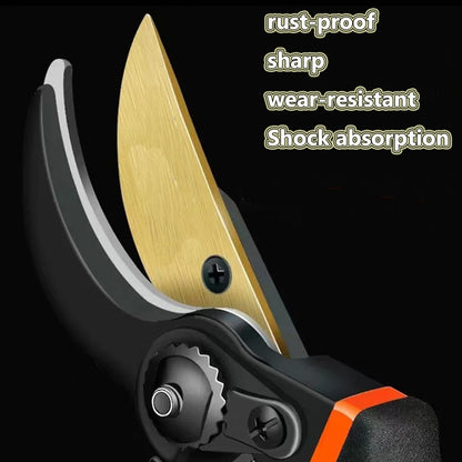 Germany Pruning Shears For Gardening, Arthritis Weak Hand Snips, 4x cutting power trimming, 1-Inch Cut Capacity Garden Clippers, Ergonomic handle, Rust resistant, high strength steel, Sharp