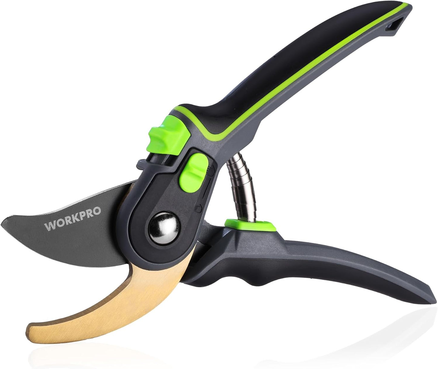 Pruning Shears, Garden Clippers with SK5 Steel Blades, 8" Bypass