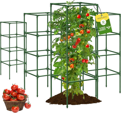 4 Pack Tomato Cage for Garden Support, 43 inch Tall Adjustable Plant Support Stakes, Tomato Trellis Extra Bold for Climbing Vegetables Plants Flowers
