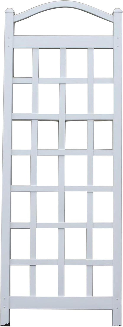 Cambridge Wall Mounted Garden Vinyl Trellis, 28" x 75", White