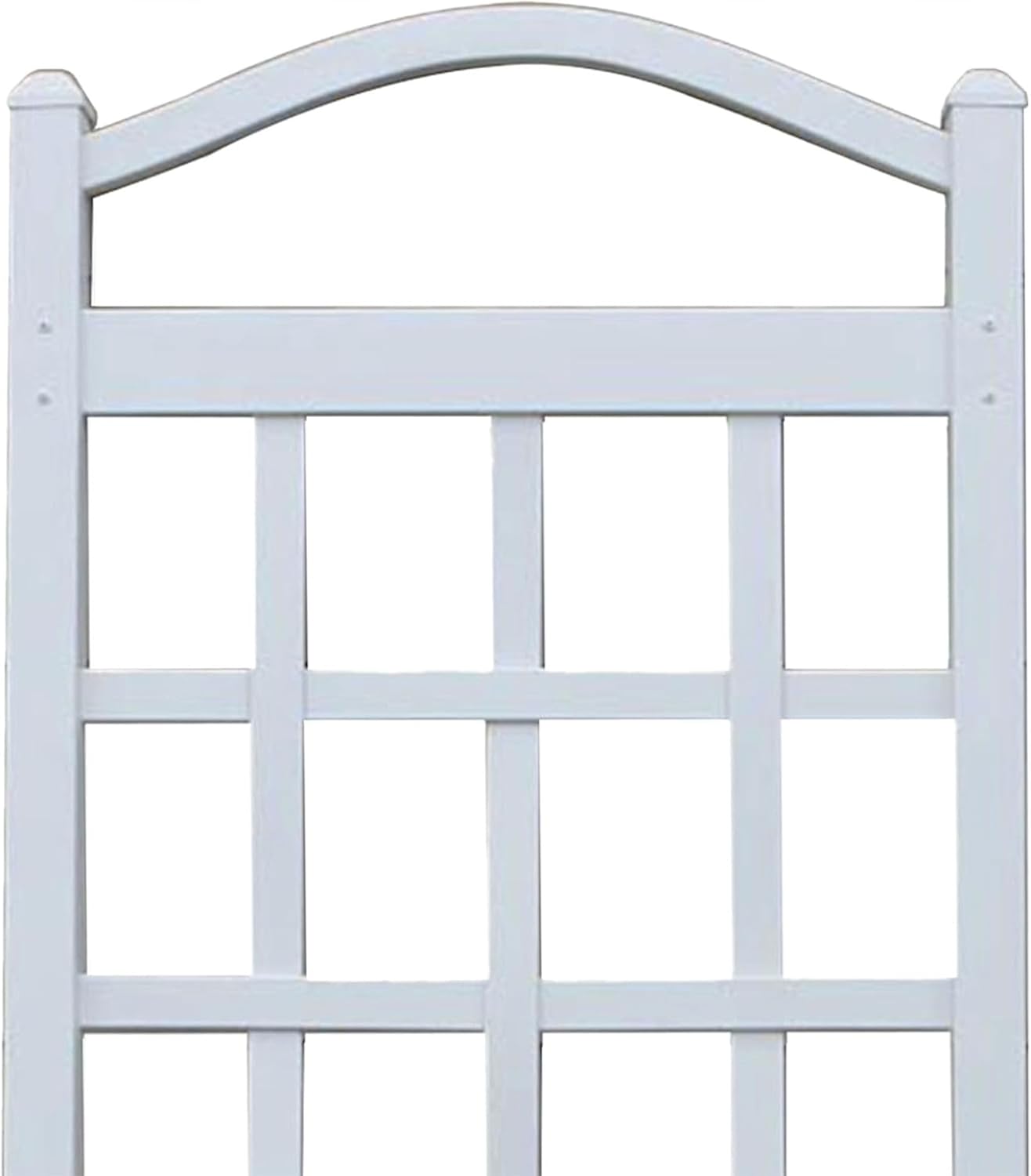 Cambridge Wall Mounted Garden Vinyl Trellis, 28" x 75", White