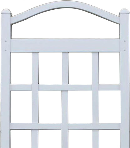 Cambridge Wall Mounted Garden Vinyl Trellis, 28" x 75", White