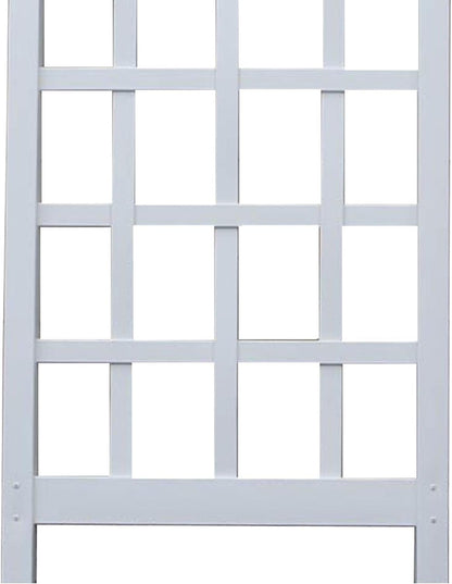 Cambridge Wall Mounted Garden Vinyl Trellis, 28" x 75", White