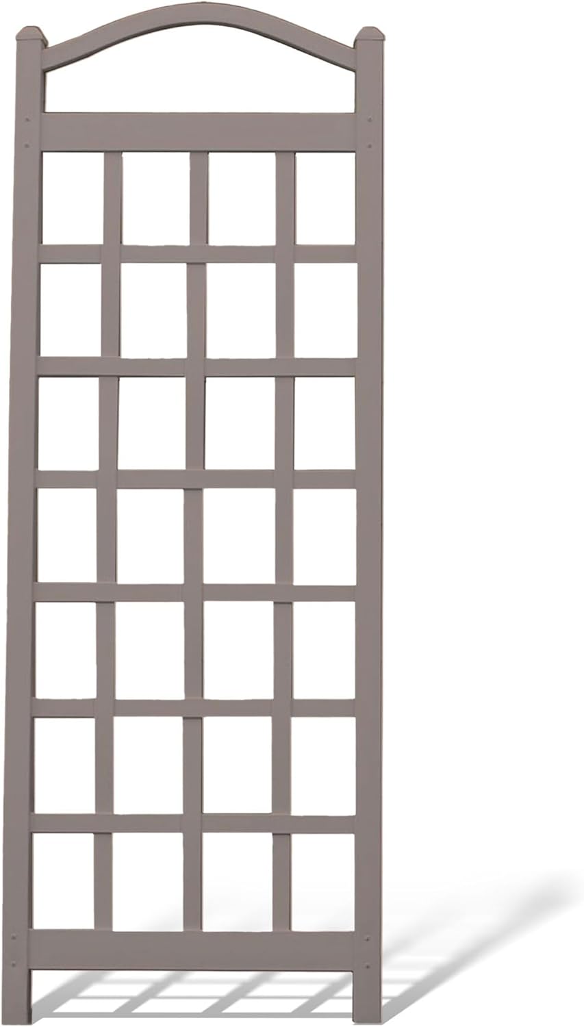Cambridge Wall Mounted Garden Vinyl Trellis, 28" x 75", White