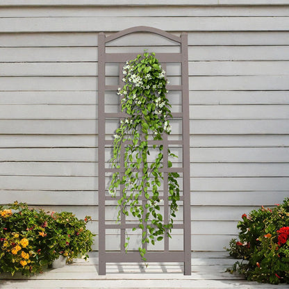 Cambridge Wall Mounted Garden Vinyl Trellis, 28" x 75", White