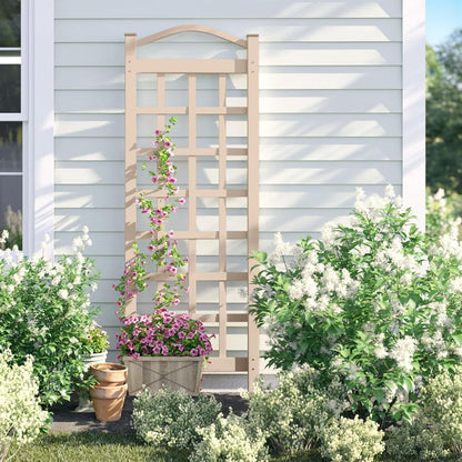 Cambridge Wall Mounted Garden Vinyl Trellis, 28" x 75", White