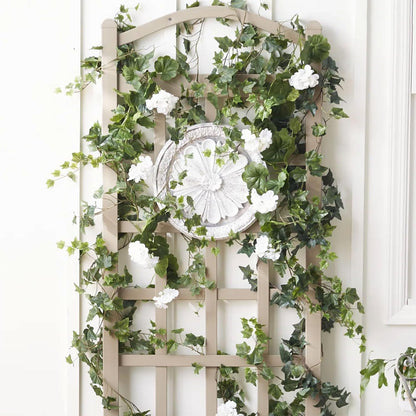 Cambridge Wall Mounted Garden Vinyl Trellis, 28" x 75", White