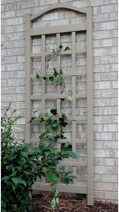 Cambridge Wall Mounted Garden Vinyl Trellis, 28" x 75", White