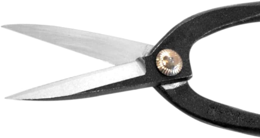 Satsuki Bonsai Scissors Made in Japan 7", Japanese Carbon Steel Blade, Precision Bonsai Shears for Fine Pruning and Trimming