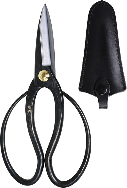 Satsuki Bonsai Scissors Made in Japan 7", Japanese Carbon Steel Blade, Precision Bonsai Shears for Fine Pruning and Trimming