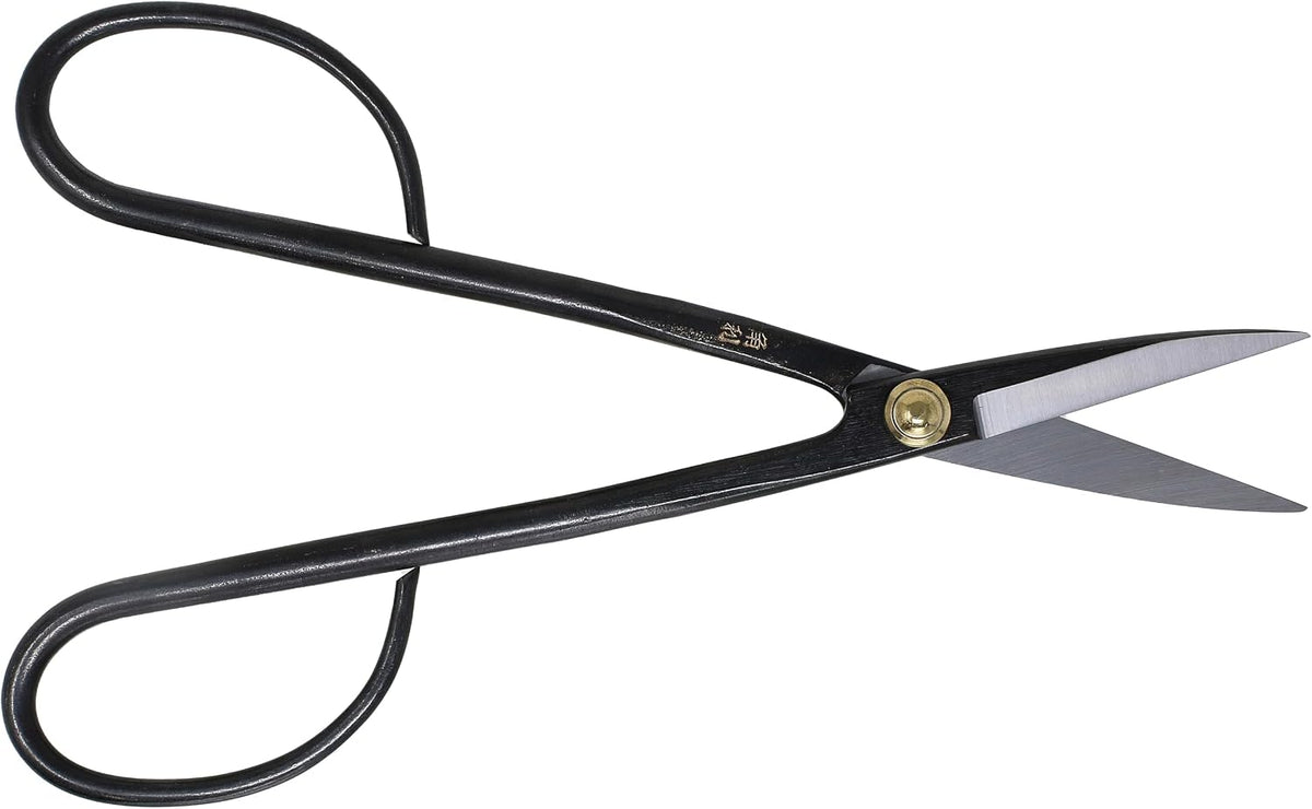 Satsuki Bonsai Scissors Made in Japan 7", Japanese Carbon Steel Blade, Precision Bonsai Shears for Fine Pruning and Trimming