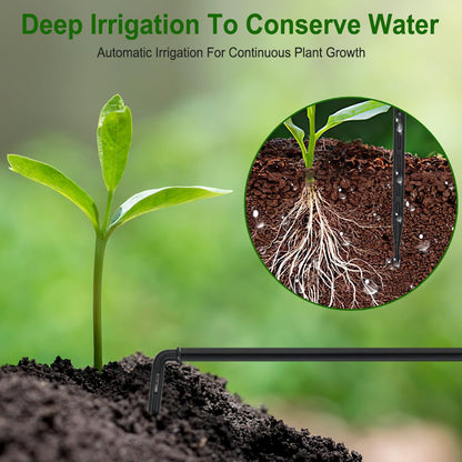 Solar Automatic Drip Irrigation System Kit Anti-Siphoning For 10 Potted Plants DIY Automatic Timing Watering for 15 Days Waterproof with Digital Display Auto Plant Waterer Outdoor Indoor Balcony Patio