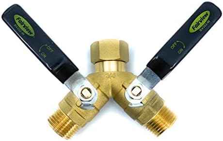 Industrial-Grade Garden Hose Splitter, Large Handles