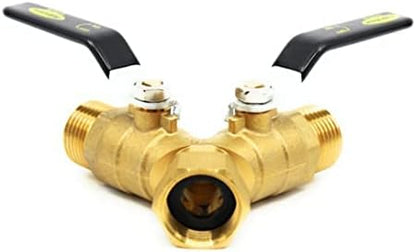 Industrial-Grade Garden Hose Splitter, Large Handles