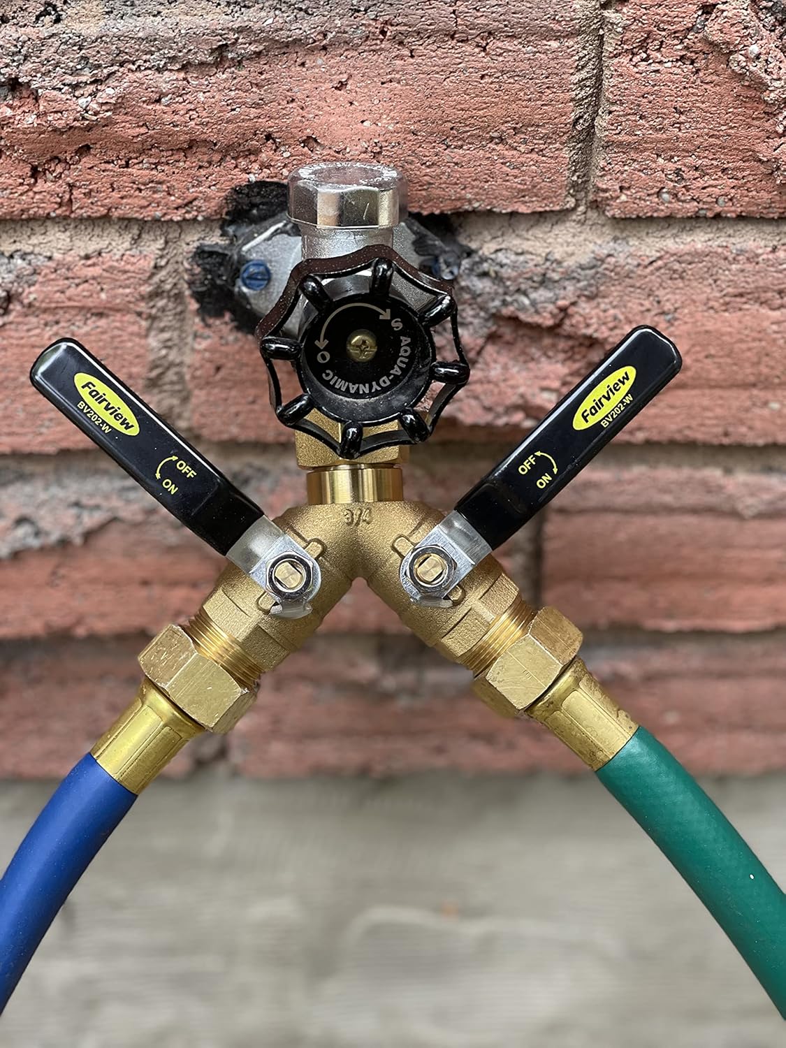 Industrial-Grade Garden Hose Splitter, Large Handles