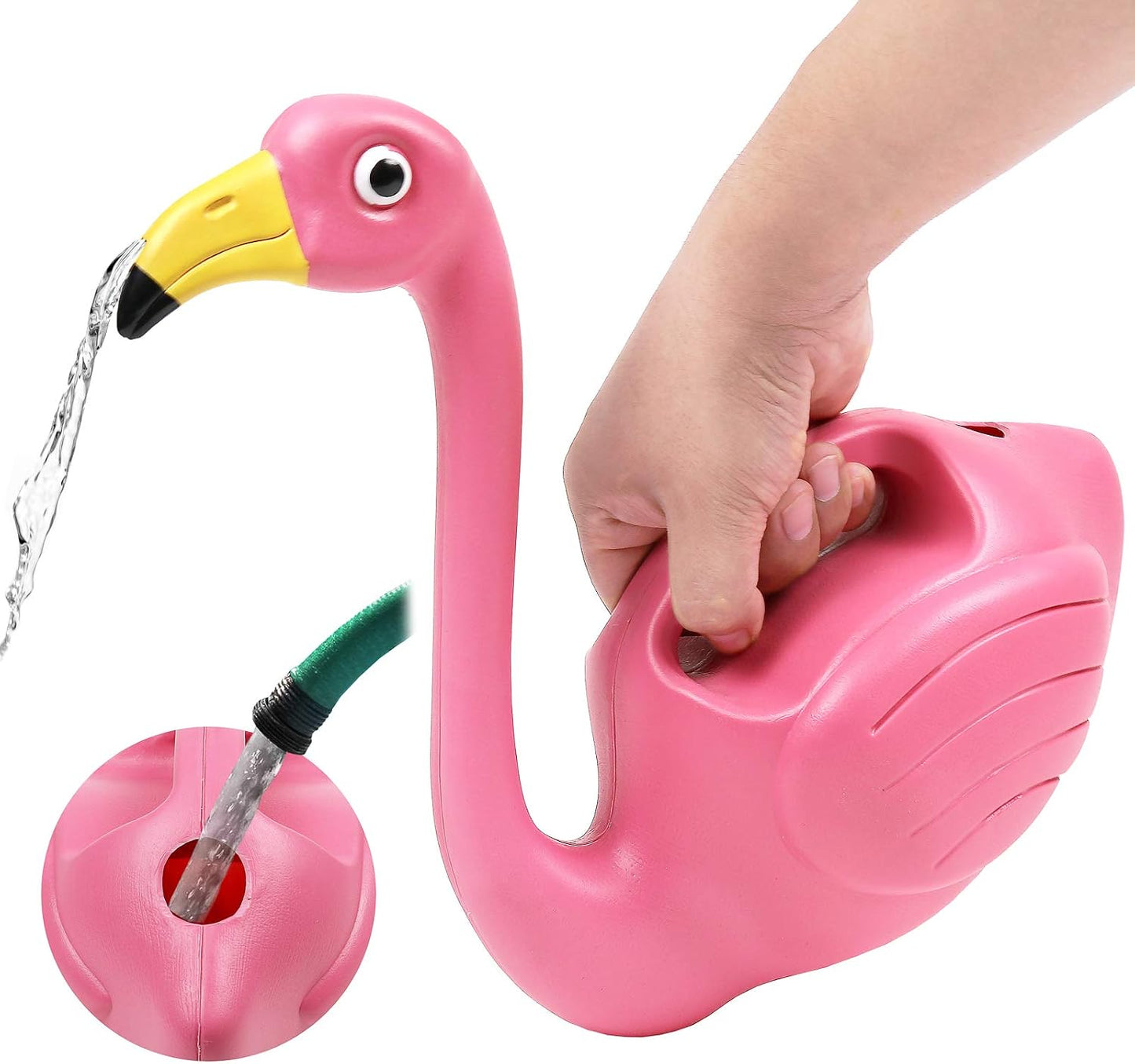 Plant Watering Can Indoor Outdoor Pink Flamingo 0.4 Gallons