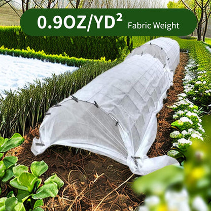 Plant Covers Freeze Protection – 10ft×33ft Reusable Rectangle Frost Cloth, 0.9 oz/yd² Floating Row Garden Blanket, Durable Frost Blankets Frost Covers for Outdoor Plants Winter & Cold Weather