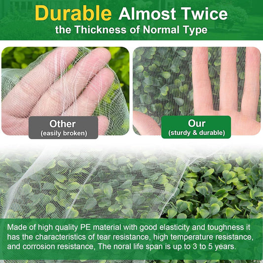 Garden Netting 10 x 50FT Ultra Fine Mesh Netting Insect Netting