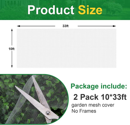 Garden Netting 10 x 50FT Ultra Fine Mesh Netting Insect Netting
