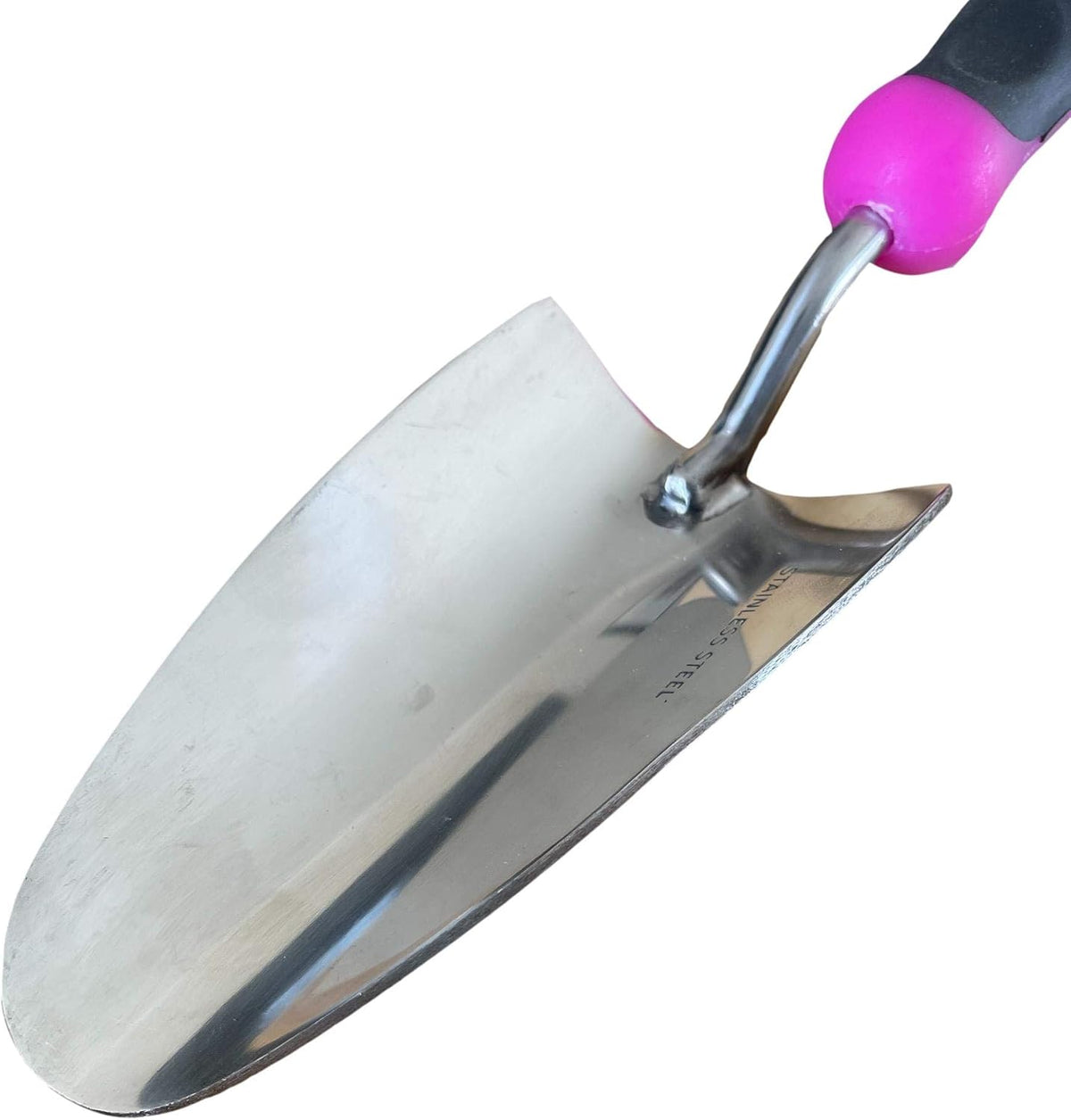 Super Strong Garden Trowel Hand Shovel - Stainless Steel - Rust Resistant - Ergonomic Grip - Perfect Tool for Gardening, Weeding, Transplanting and Digging in Garden Beds (Pink)