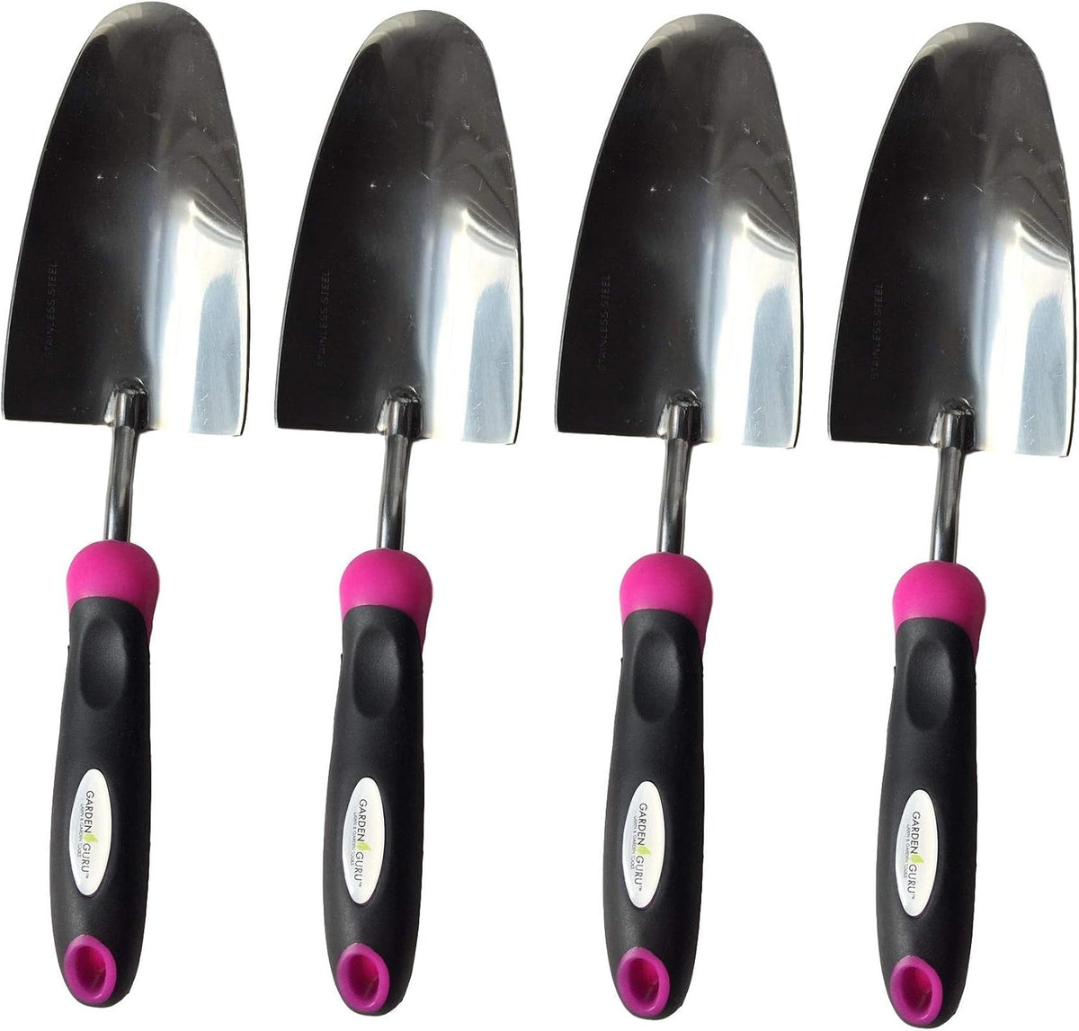Super Strong Garden Trowel Hand Shovel - Stainless Steel - Rust Resistant - Ergonomic Grip - Perfect Tool for Gardening, Weeding, Transplanting and Digging in Garden Beds (Pink)