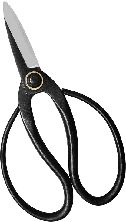 Professional 7.3" Bonsai Scissors(GPPS-1012), For Arranging Flowers, Trimming Plants, For Grow Room or Gardening, Bonsai Tools. Garden Scissors Loppers.