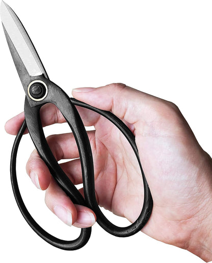 Professional 7.3" Bonsai Scissors(GPPS-1012), For Arranging Flowers, Trimming Plants, For Grow Room or Gardening, Bonsai Tools. Garden Scissors Loppers.