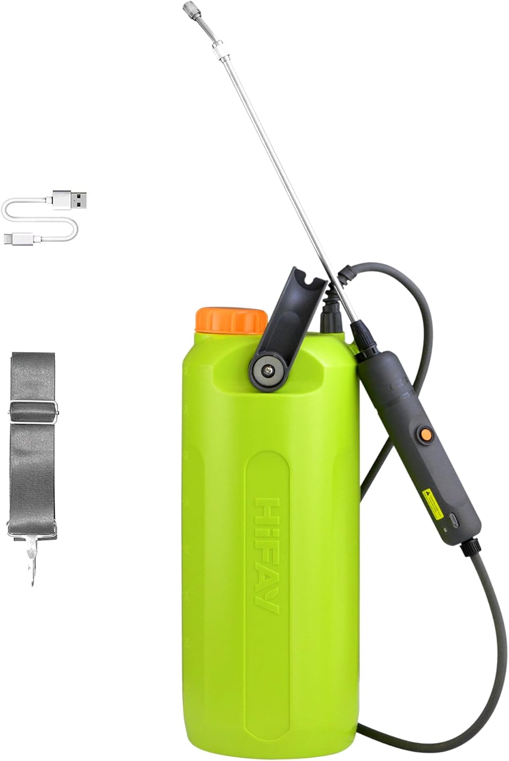 ESX-8 Electric Sprayer, Garden Sprayer 2 Gallon,Weed Sprayer in Lawn & Garden,Rechargeable Battery Powered Sprayer with Telescopic Wand,Plant Mister,Indoor Watering Can for Plants (Translucent)