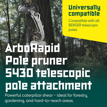 Berger ArboRapid pole pruner 5430 for cutting branches and twigs, attachment for telescopic poles