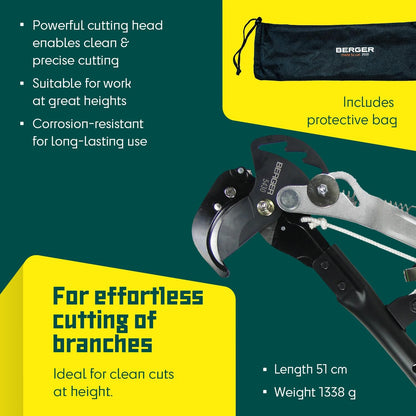 Berger ArboRapid pole pruner 5430 for cutting branches and twigs, attachment for telescopic poles