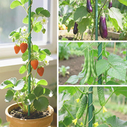 Lature Garden Stakes 3FT 25pcs, Plastic Coated Steel Plant Stakes Specifically Designed for Climbing Plants, Ideal for Tomatoes, Beans, Cucumbers, Peppers, Vines, and More Plant Growth