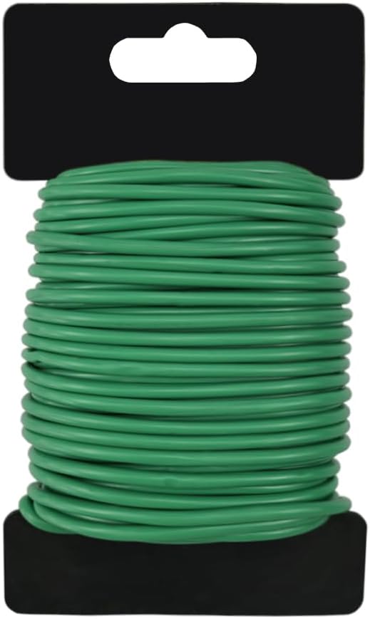 65.6 FT Soft Plant Twist Tie, TPR Rubber Coated Garden Wire