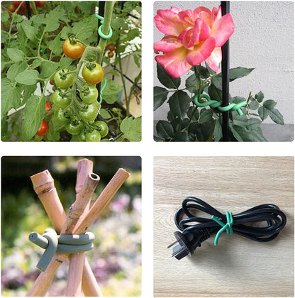65.6 FT Soft Plant Twist Tie, TPR Rubber Coated Garden Wire