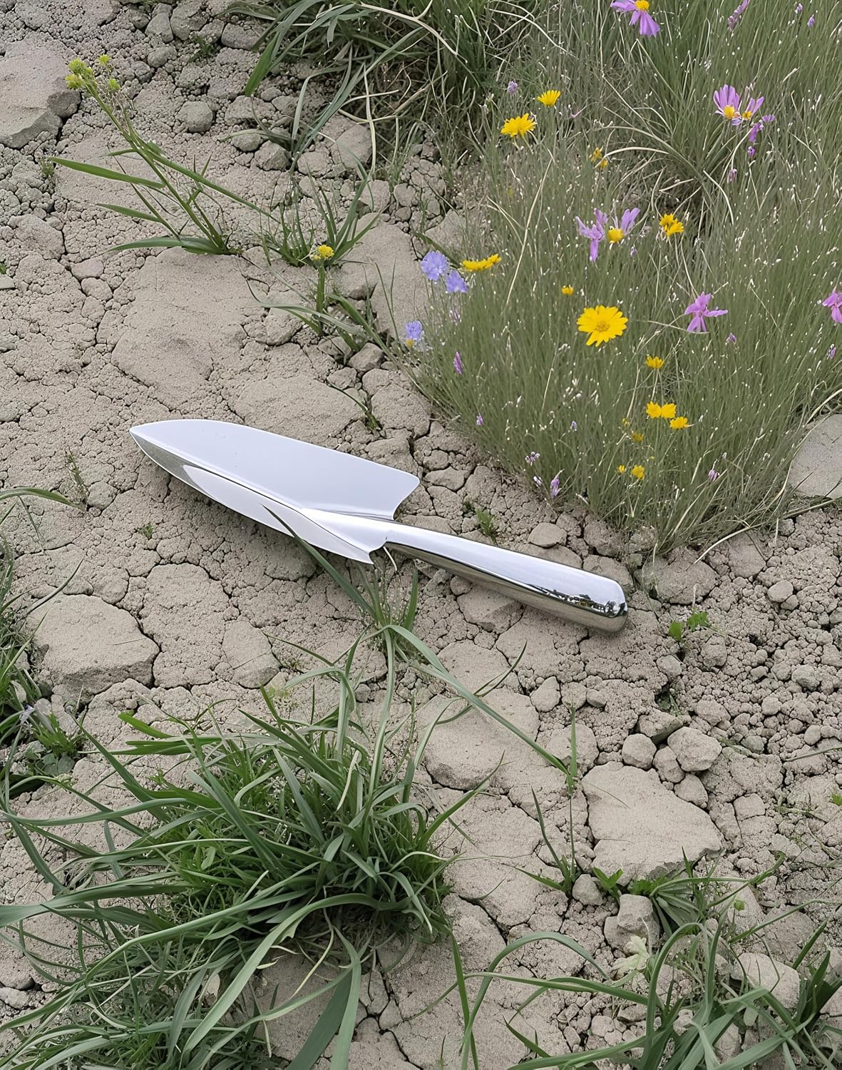 Garden Trowel- Stainless Steel Garden Shovel with Measurement Mark Tools