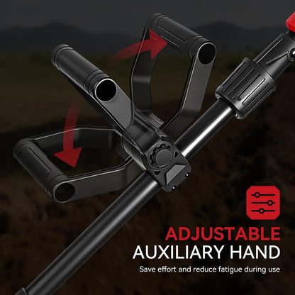 20V Cordless Tiller Cultivator with 2X 3.0Ah Batteries