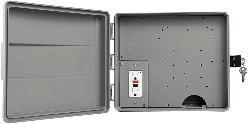 Outdoor Sprinkler Controller Cabinet with GFCI - 57095