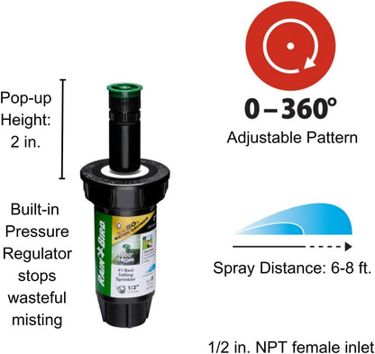 1806APPRS PRS Professional Pop-Up, Full Circle, 8-15 Feet, 6"