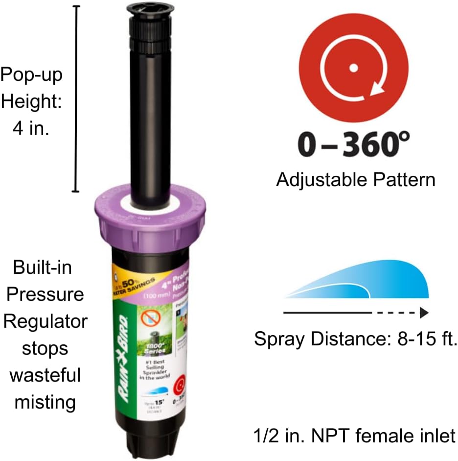 1806APPRS PRS Professional Pop-Up, Full Circle, 8-15 Feet, 6"