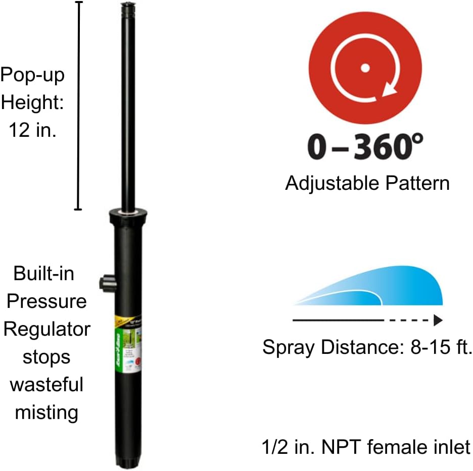 1806APPRS PRS Professional Pop-Up, Full Circle, 8-15 Feet, 6"