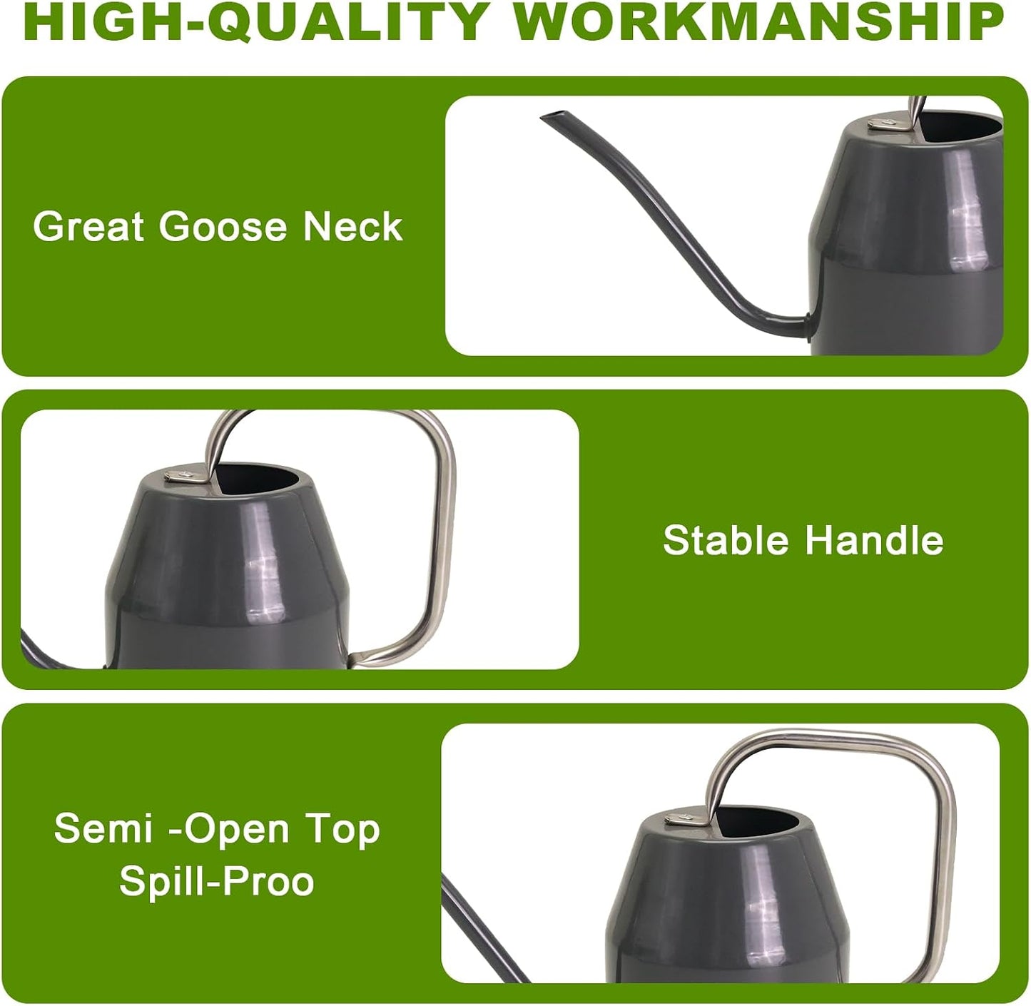 Metal Watering Can with Removable Spout, Galvanized, Perfect for Indoor and Outdoor Use (1 Gallon, Yellow)