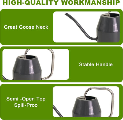 Metal Watering Can with Removable Spout, Galvanized, Perfect for Indoor and Outdoor Use (1 Gallon, Yellow)