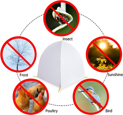 35 x 35 x 39 Inch Warm Plant Protection Tent, Winter Shrub Frost Covers
