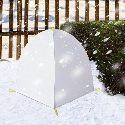 35 x 35 x 39 Inch Warm Plant Protection Tent, Winter Shrub Frost Covers