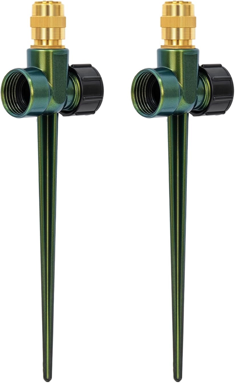 3 Pack Heavy-Duty Full-Metal Lawn Sprinklers for Yard