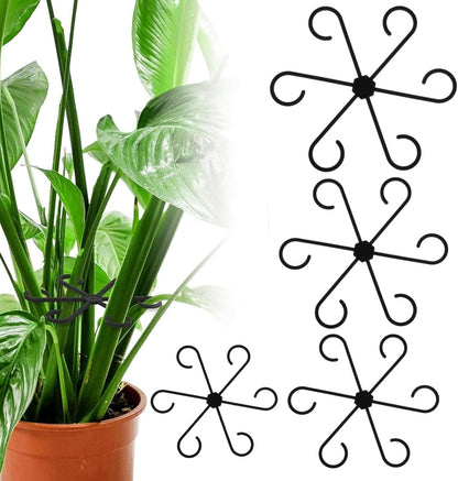 Reusable Plant Stem Supports for Indoor Plants - 4 Sizes, Durable Plastic Holders Easy Clip Hooks Growth Accessories for Climbing Plants Like Monstera Pothos and Vines