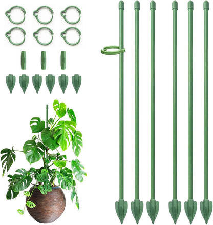 Plant Stakes for Indoor Plants, 14 Inch Plant Support Stakes, 6 PCS