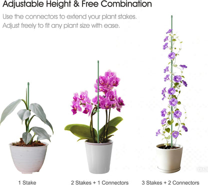 Plant Stakes for Indoor Plants, 14 Inch Plant Support Stakes, 6 PCS